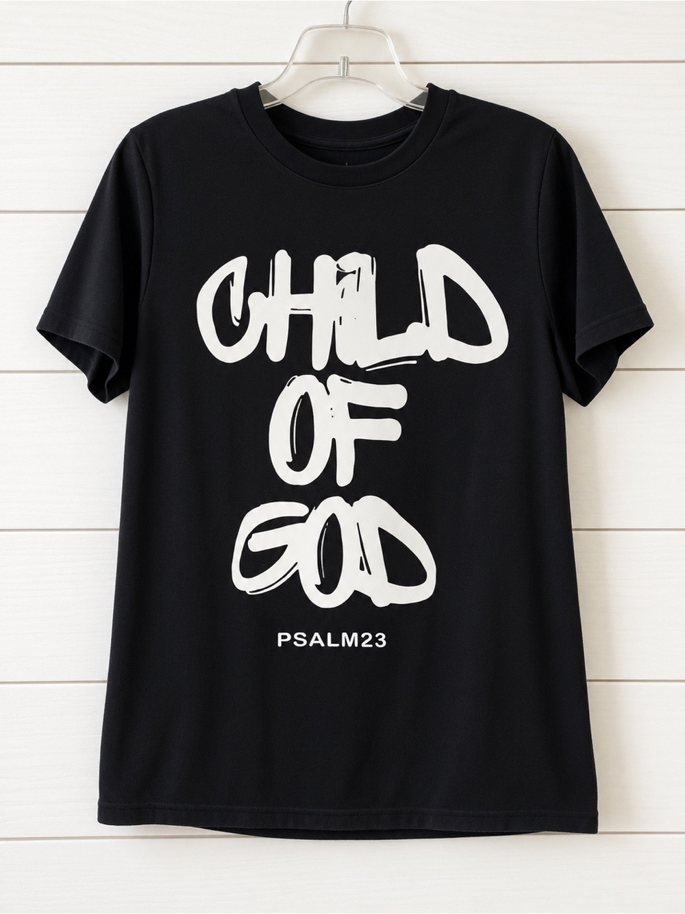 Child of God Black Short Sleeve Tee for Kids